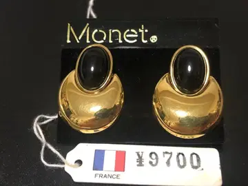 모네 Monet 골드 블랙 귀찌