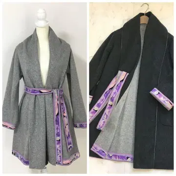 최근 새상품급 LEONARD 레오나르 리버서블 벨트 코트 아우터