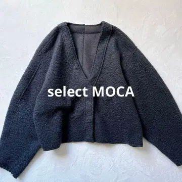 셀렉모카 숏 기장 크롭 가디건 겉옷 블랙 가을/겨울 V넥