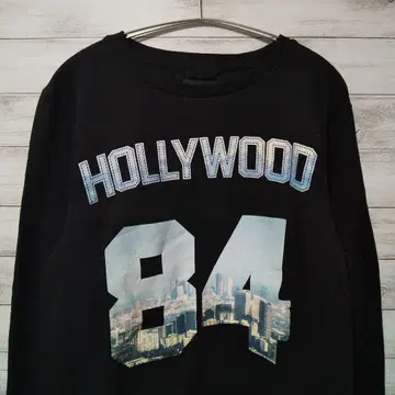 URBAN HERITAGE 맨투맨 블랙 할리우드 USA 구제 의류