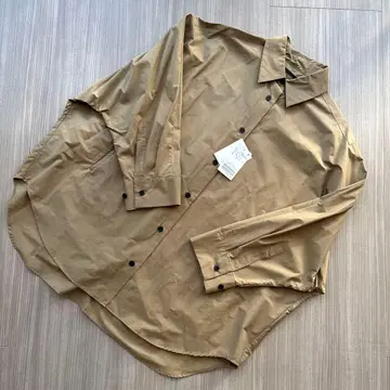 AP STUDIO 돌먼 슬리브 셔츠 F 카멜