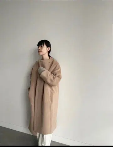 Demi-Luxe BEAMS / 노카라 샤기 코트