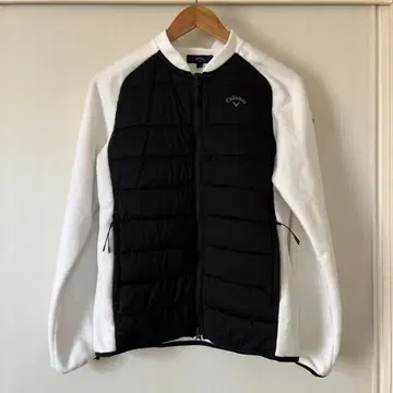 새상품급 Callaway 여성용 자켓 L 블랙/화이트