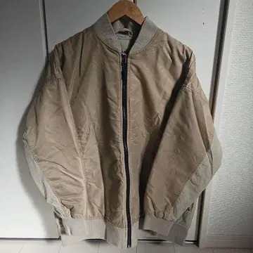 베이지 MA-1 자켓 여성용