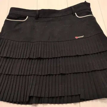 알치비오 블랙 프릴 플리츠 스커트