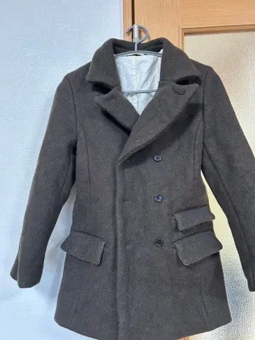 옵티튜드 Optitude 브라운 울 피코트