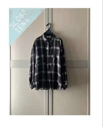슬로브 이에나 비에라 체크 루즈 셔츠