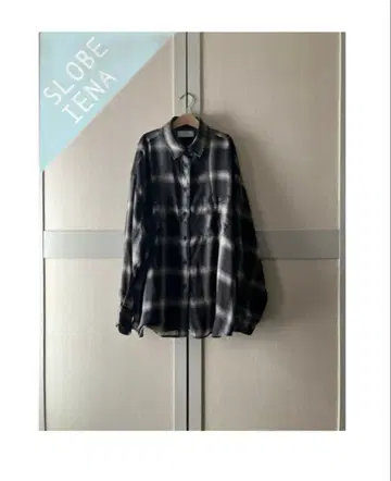 슬로브 이에나 비에라 체크 루즈 셔츠