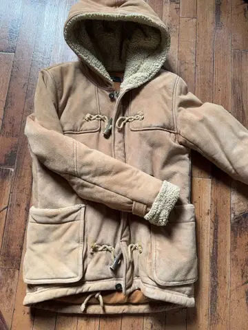 BEBOP 무스탕 더플 코트 베이지