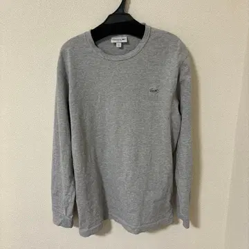 LACOSTE 그레이 긴팔 티셔츠 US M