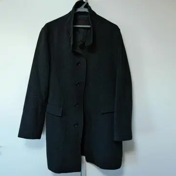 TAKEO KIKUCHI 다크 그레이 울 코트