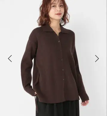 스튜디오 클립 12게이지 카라 부착 사이드 드로스트 니트 가디건 2025