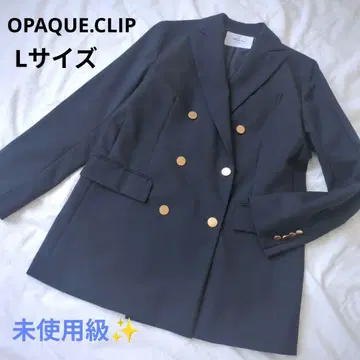 오파크 클립 테일러드 자켓 네이비 L 골드 버튼
