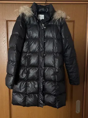 블랙 다운 자켓 퍼 포함