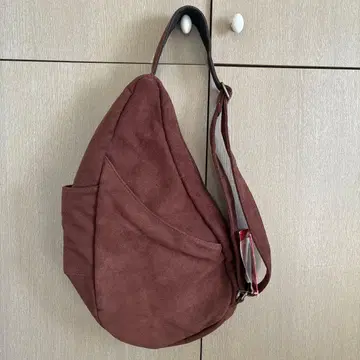 미사용 헬시 백 브라운 스웨이드풍 백팩