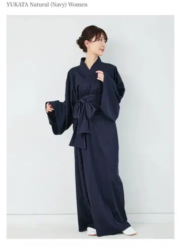 nanafu 유카타 룸웨어 M 네이비