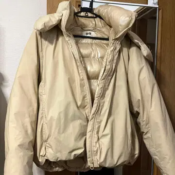 UNIQLO U 다운 자켓 M 베이지