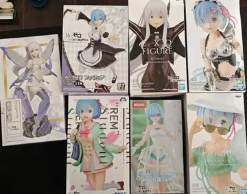 리제로 렘 에밀리아 에키드나 피규어 7종 세트