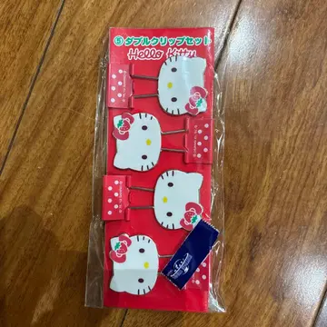 [ 새상품 미개봉 ] 산리오 딸기 키티 W클립 세트 [ 초레어 ]