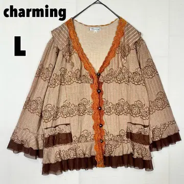 charming  (L) 꽃무늬 가디건 튤 레이스