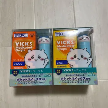VICKS  치이카와(먼작귀) 콜라보 케이스 하치와레 2종 세트