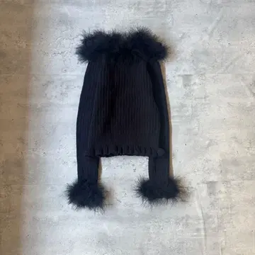 PELLICULE 페리큐르 퍼 니트 블랙 검정