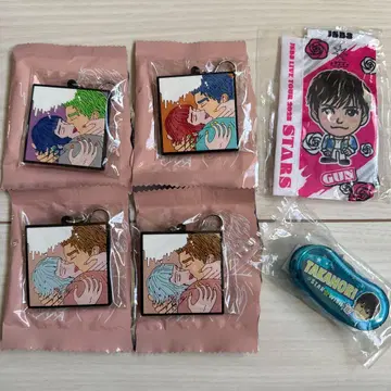 이와타 타카노리 러버 키링 테이프 풀 스탠드 세트