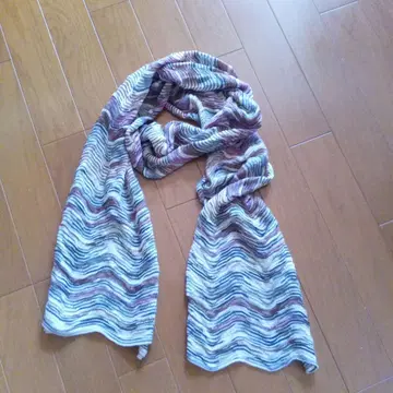 MISSONI 물결 무늬 니트 머플러