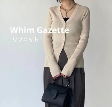 Whim Gazette 리브 니트 2way 가디건