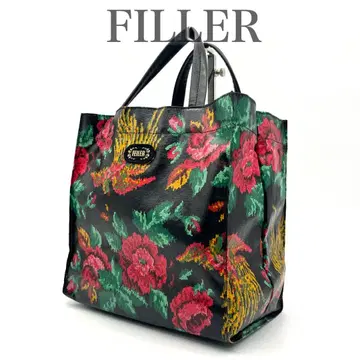 [ 미사용급 ] 페이 핸드백 꽃무늬 나일론 경량