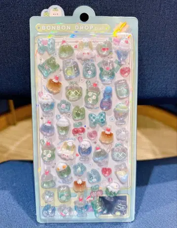 멜론 그린 멜론소다 입체 메로메로 모자 꽁지 드롭 씰