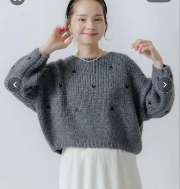 flower 하트 니트