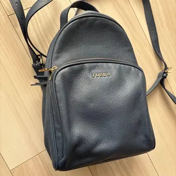 FURLA 블루 가죽 백팩