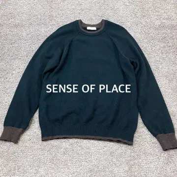 센스 오브 플레이스 스트레치 리브 하이 넥 클라인 스웨터