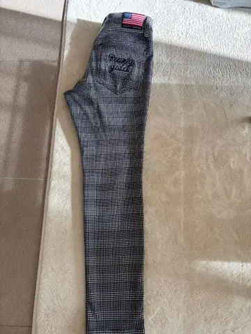 골프 팬츠 사이즈 4 체크 무늬 그레이 계열