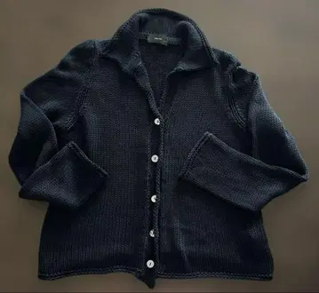 가디건 사이즈 44 100% 코튼 다크 네이비
