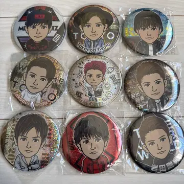 이와타 타카노리 캔뱃지 세트