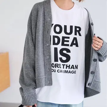 프레임워크 로고 롱Tee 화이트