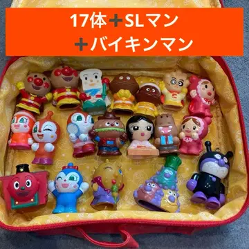 호빵맨 손가락 인형 17개 + SL맨, 세균맨, 덤으로 파우치