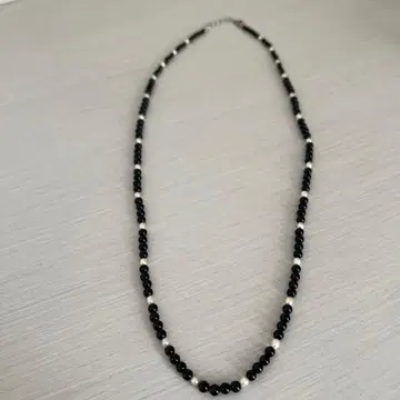 담수 진주 사용 목걸이 블랙 화이트 고품질