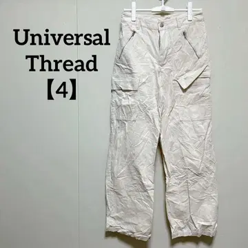 Universal Thread [ 4 ] 화이트 코듀로이 와이드 팬츠