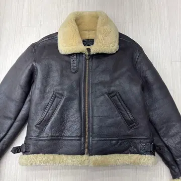 새상품급 B-3 리얼 무스탕 가죽 보아 자켓 플라이트 자켓 M