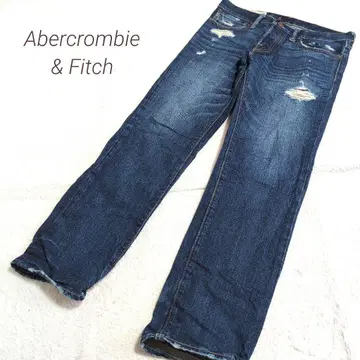 Abercrombie&Fitch 하이웨스트 데미지 진 데님