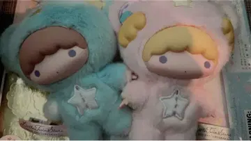 리틀트윈스타 키키라라 마스코트 홀더 별하늘의 엔젤 50주년