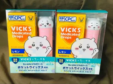 VICKS 메디케이티드 드롭 레몬 치이카와 (먼작귀) 콜라보 2세트