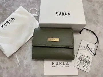 FURLA 3단 폴더형 지갑 미사용 새상품 카키