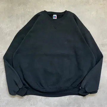 러셀 애슬레틱 맨투맨 무지 구제 의류 00s 2XL 블랙 17751