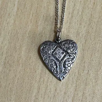실버 925 하트형 펜던트 목걸이