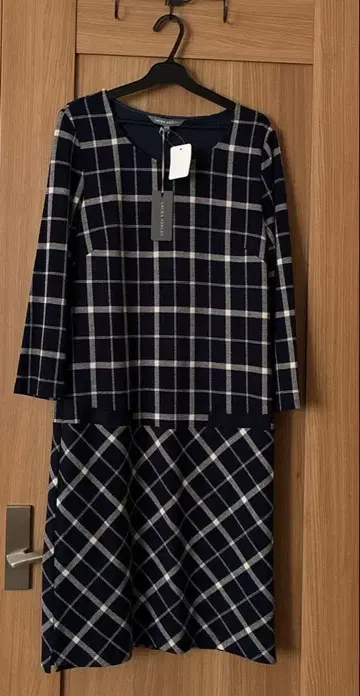 로라 애슐리 체크 원피스