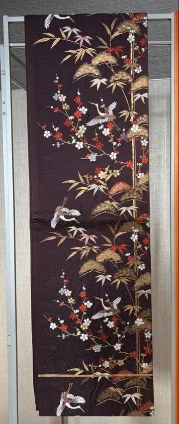 후쿠로 오비 송죽매 앤티크풍